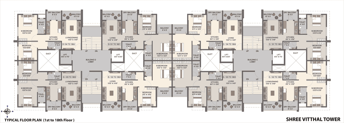 Shree Vitthal Towers floor plan layout